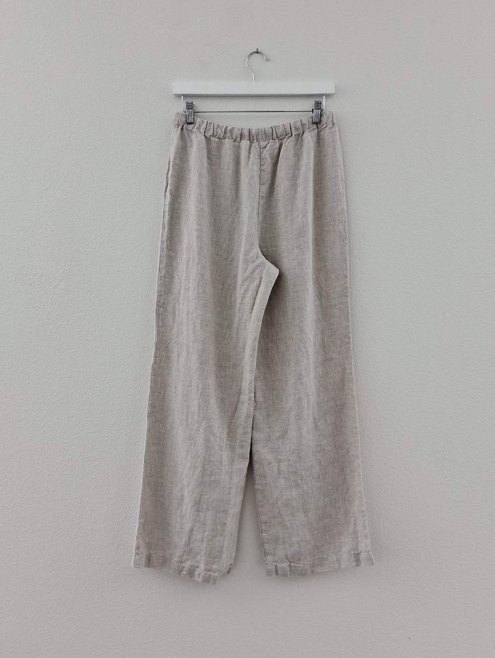 Reformation Olina Linen Pant In Oatmeal - Picture 14 of 16
